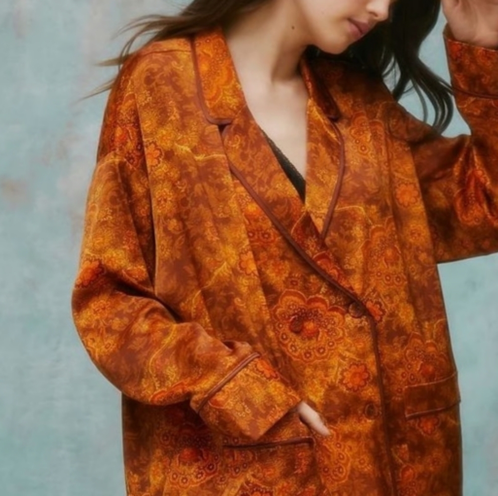 Laura Ashley x Urban Outfitters exclusive paisley print oversized blazer XS/S